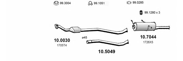 ASSO ART0494 Exhaust System